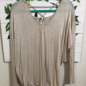 Francesca’s tan long sleeve